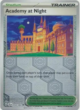 Academy at Night 054/064 (SV: Shrouded Fable)  - Reverse Holofoil | Good Games Morley
