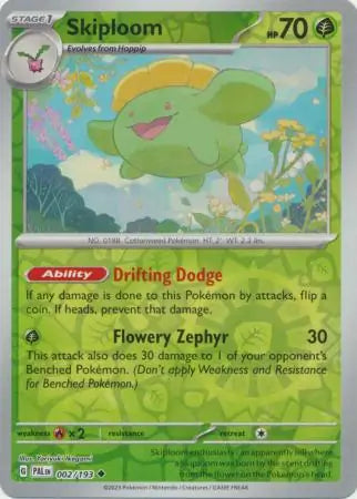 Skiploom 002/193 (SV02: Paldea Evolved)  - Reverse Holofoil | Good Games Morley