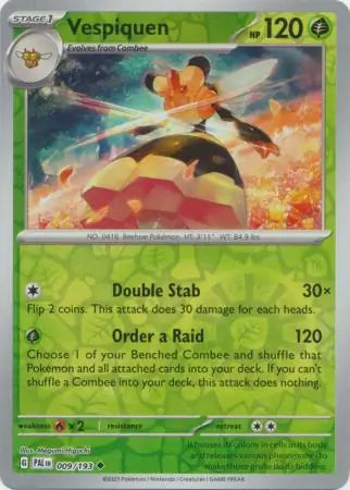 Vespiquen 009/193 (SV02: Paldea Evolved)  - Reverse Holofoil | Good Games Morley