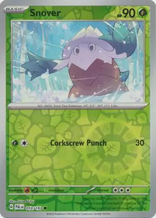 Snover 010/193 (SV02: Paldea Evolved)  - Reverse Holofoil | Good Games Morley