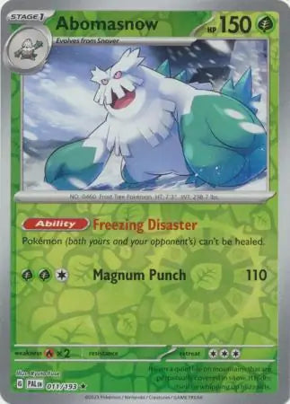 Abomasnow 011/193 (SV02: Paldea Evolved)  - Reverse Holofoil | Good Games Morley