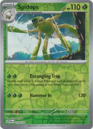 Spidops 018/193 (SV02: Paldea Evolved)  - Reverse Holofoil | Good Games Morley