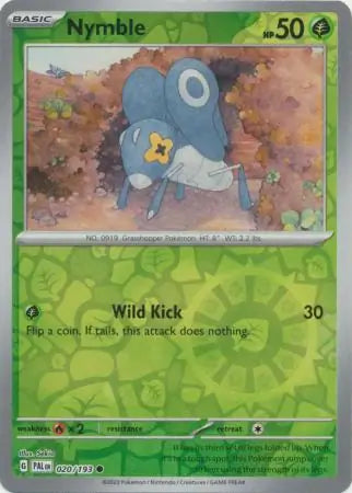 Nymble 020/193 (SV02: Paldea Evolved)  - Reverse Holofoil | Good Games Morley