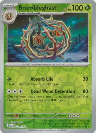 Brambleghast 024/193 (SV02: Paldea Evolved)  - Reverse Holofoil | Good Games Morley