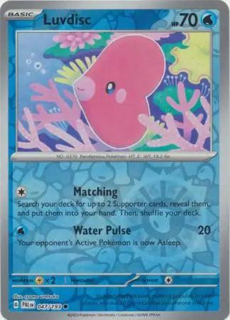 Luvdisc 047/193 (SV02: Paldea Evolved)  - Reverse Holofoil | Good Games Morley