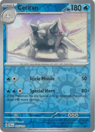 Cetitan 055/193 (SV02: Paldea Evolved)  - Reverse Holofoil | Good Games Morley
