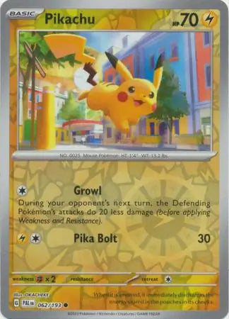 Pikachu 062/193 (SV02: Paldea Evolved)  - Reverse Holofoil | Good Games Morley