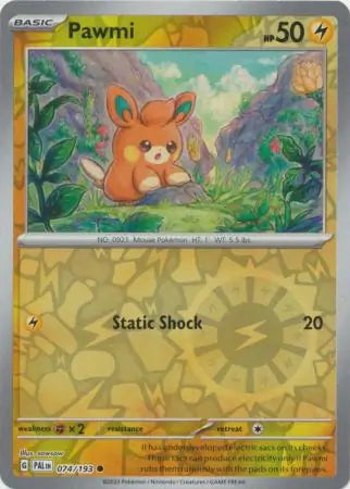 Pawmi 074/193 (SV02: Paldea Evolved)  - Reverse Holofoil | Good Games Morley