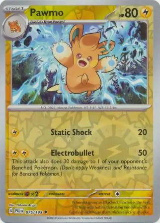 Pawmo 075/193 (SV02: Paldea Evolved)  - Reverse Holofoil | Good Games Morley