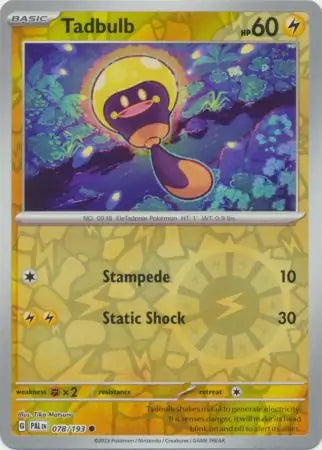 Tadbulb 078/193 (SV02: Paldea Evolved)  - Reverse Holofoil | Good Games Morley