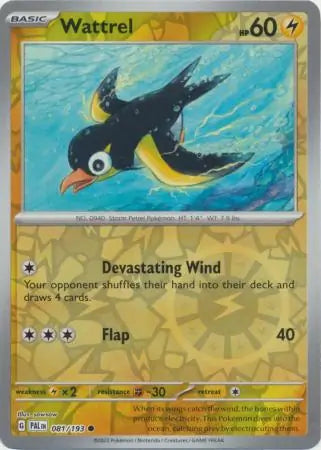 Wattrel 081/193 (SV02: Paldea Evolved)  - Reverse Holofoil | Good Games Morley