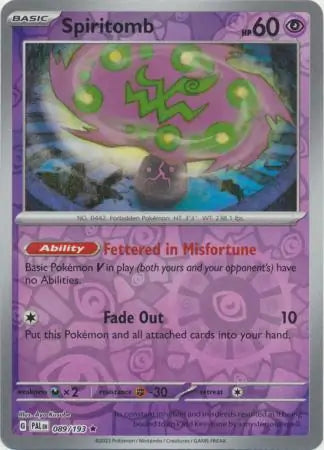 Spiritomb 089/193 (SV02: Paldea Evolved)  - Reverse Holofoil | Good Games Morley