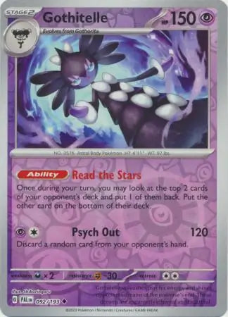 Gothitelle 092/193 (SV02: Paldea Evolved)  - Reverse Holofoil | Good Games Morley