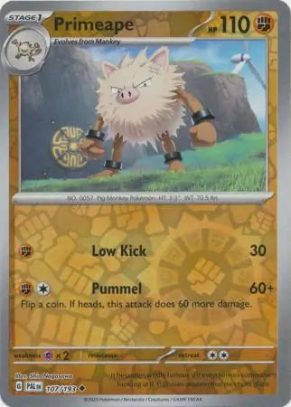 Primeape 107/193 (SV02: Paldea Evolved)  - Reverse Holofoil | Good Games Morley