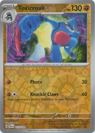 Toxicroak 115/193 (SV02: Paldea Evolved)  - Reverse Holofoil | Good Games Morley
