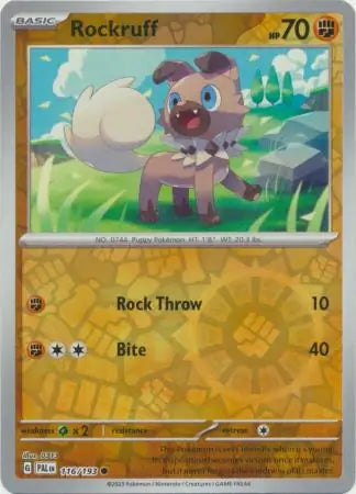 Rockruff 116/193 (SV02: Paldea Evolved)  - Reverse Holofoil | Good Games Morley
