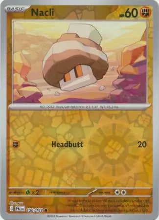 Nacli 120/193 (SV02: Paldea Evolved)  - Reverse Holofoil | Good Games Morley