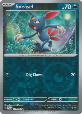 Sneasel 133/193 (SV02: Paldea Evolved)  - Reverse Holofoil | Good Games Morley