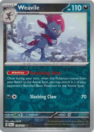 Weavile 134/193 (SV02: Paldea Evolved)  - Reverse Holofoil | Good Games Morley