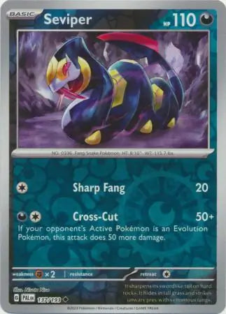 Seviper 137/193 (SV02: Paldea Evolved)  - Reverse Holofoil | Good Games Morley