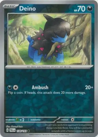 Deino 138/193 (SV02: Paldea Evolved)  - Reverse Holofoil | Good Games Morley