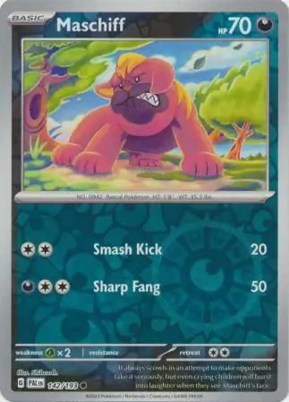 Maschiff 142/193 (SV02: Paldea Evolved)  - Reverse Holofoil | Good Games Morley
