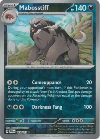 Mabosstiff 143/193 (SV02: Paldea Evolved)  - Reverse Holofoil | Good Games Morley