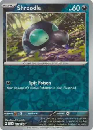 Shroodle 145/193 (SV02: Paldea Evolved)  - Reverse Holofoil | Good Games Morley