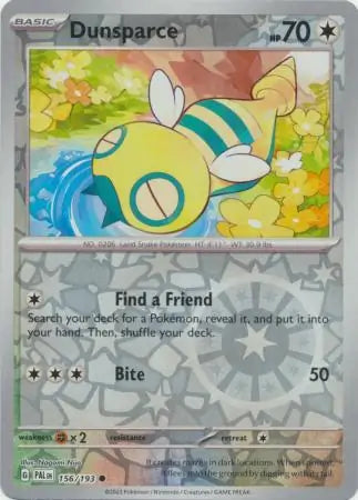 Dunsparce 156/193 (SV02: Paldea Evolved)  - Reverse Holofoil | Good Games Morley