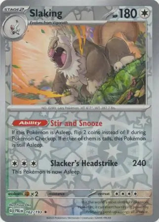 Slaking 162/193 (SV02: Paldea Evolved)  - Reverse Holofoil | Good Games Morley
