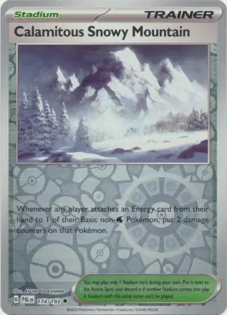 Calamitous Snowy Mountain 174/193 (SV02: Paldea Evolved)  - Reverse Holofoil | Good Games Morley