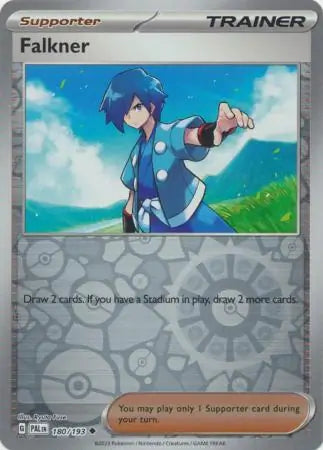 Falkner 180/193 (SV02: Paldea Evolved)  - Reverse Holofoil | Good Games Morley