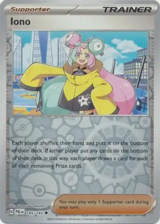 Iono 185/193 (SV02: Paldea Evolved)  - Reverse Holofoil | Good Games Morley