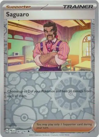 Saguaro 187/193 (SV02: Paldea Evolved)  - Reverse Holofoil | Good Games Morley