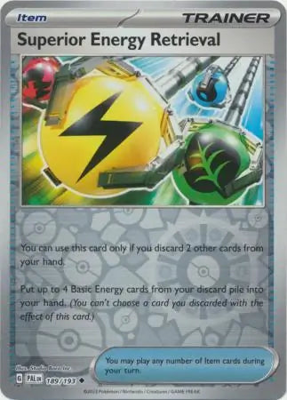 Superior Energy Retrieval 189/193 (SV02: Paldea Evolved)  - Reverse Holofoil | Good Games Morley