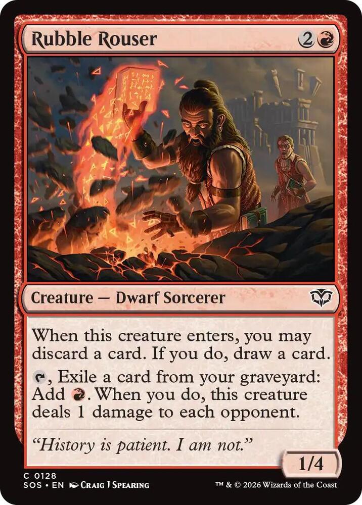 Rubble Rouser 128 (Secrets of Strixhaven)  - Foil | Good Games Morley