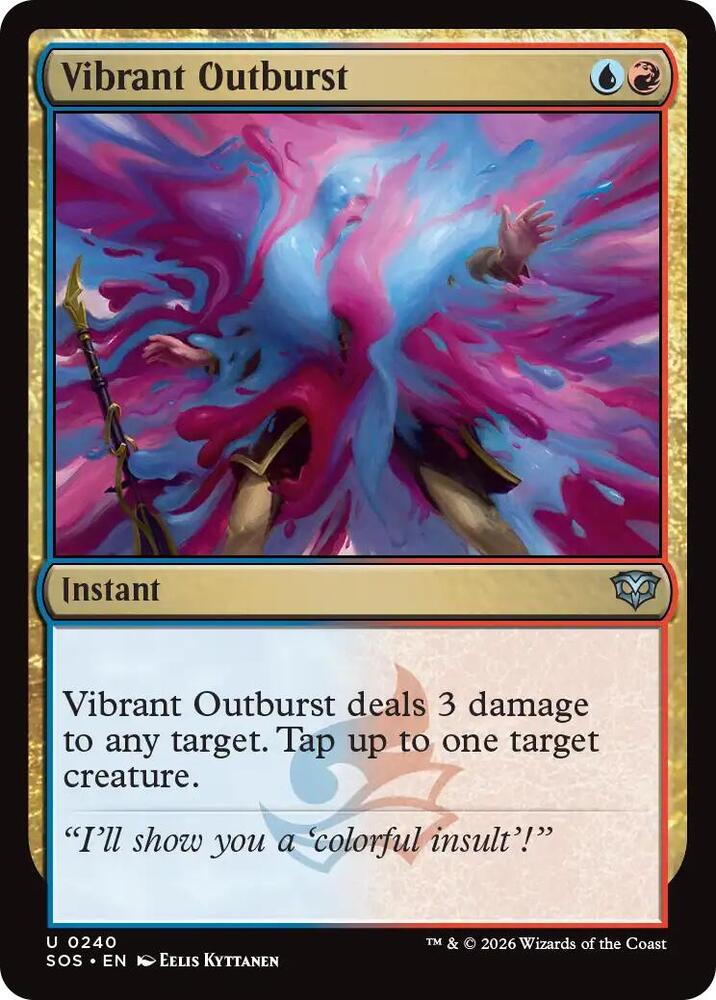 Vibrant Outburst 240 (Secrets of Strixhaven)  - Foil | Good Games Morley