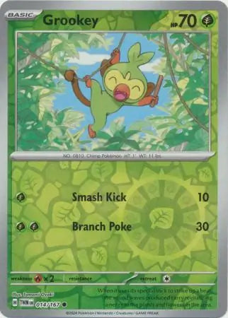 Grookey 014/167 (SV06: Twilight Masquerade)  - Reverse Holofoil | Good Games Morley