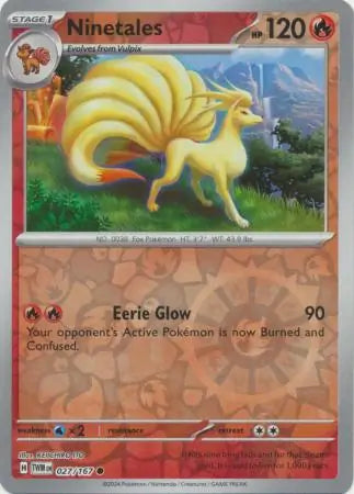 Ninetales 027/167 (SV06: Twilight Masquerade)  - Reverse Holofoil | Good Games Morley
