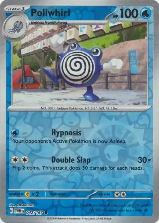 Poliwhirl 042/167 (SV06: Twilight Masquerade)  - Reverse Holofoil | Good Games Morley
