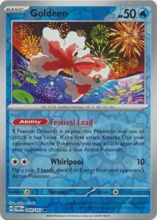 Goldeen 044/167 (SV06: Twilight Masquerade)  - Reverse Holofoil | Good Games Morley
