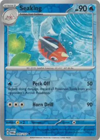 Seaking 045/167 (SV06: Twilight Masquerade)  - Reverse Holofoil | Good Games Morley