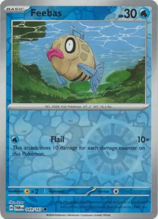 Feebas 049/167 (SV06: Twilight Masquerade)  - Reverse Holofoil | Good Games Morley