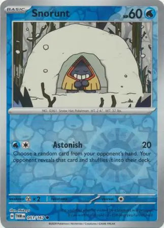 Snorunt 051/167 (SV06: Twilight Masquerade)  - Reverse Holofoil | Good Games Morley