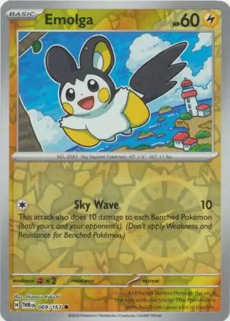 Emolga 069/167 (SV06: Twilight Masquerade)  - Reverse Holofoil | Good Games Morley