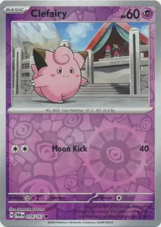Clefairy 078/167 (SV06: Twilight Masquerade)  - Reverse Holofoil | Good Games Morley