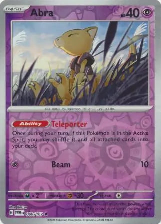 Abra 080/167 (SV06: Twilight Masquerade)  - Reverse Holofoil | Good Games Morley