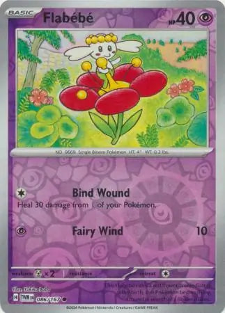 Flabebe 086/167 (SV06: Twilight Masquerade)  - Reverse Holofoil | Good Games Morley