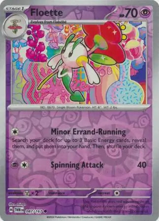 Floette 087/167 (SV06: Twilight Masquerade)  - Reverse Holofoil | Good Games Morley