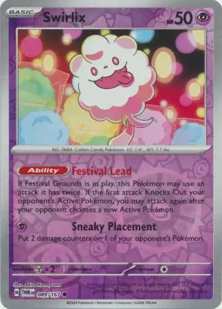 Swirlix 089/167 (SV06: Twilight Masquerade)  - Reverse Holofoil | Good Games Morley